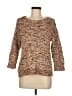 Chico's 100% Cotton Tweed Brown Pullover Sweater Size M (estimated) - photo 1