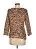 Chico's 100% Cotton Tweed Brown Pullover Sweater Size M (estimated) - photo 2