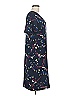 Ann Taylor 100% Polyester Print Blue Casual Dress Size M (tall) - photo 4