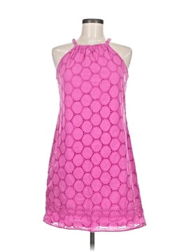 strapless open back dress Hot Pink Ikkat Cotton Girls Frock