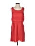 Ann Taylor LOFT 100% Polyester Solid Red Casual Dress Size 4 - photo 1