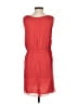 Ann Taylor LOFT 100% Polyester Solid Red Casual Dress Size 4 - photo 2