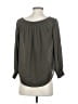 Express 100% Polyester Gray Long Sleeve Blouse Size S - photo 2