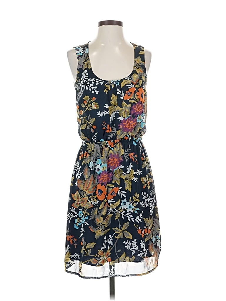 Pre-owned Buttons Casual Dress In Blue