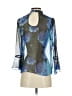 Tracy Reese Blue 3/4 Sleeve Blouse Size XS - photo 2