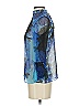 Tracy Reese Blue 3/4 Sleeve Blouse Size XS - photo 5