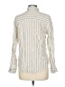 Pomandere Stripes Ivory Long Sleeve Button-Down Shirt Size 6 - photo 2
