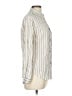 Pomandere Stripes Ivory Long Sleeve Button-Down Shirt Size 6 - photo 4
