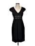 David Meister Solid Black Casual Dress Size 4 - photo 1