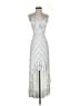 Express Chevron-herringbone Silver Cocktail Dress Size XS - photo 1