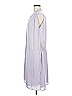 Vince. 100% Polyester Gray Purple Casual Dress Size M - photo 5