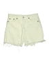 Zara Ivory Denim Shorts Size 12 - photo 1