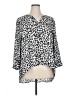 The Limited Animal Print Silver 3/4 Sleeve Blouse Size XL - photo 1