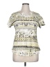 Style&Co 100% Polyester Yellow Green Short Sleeve Blouse Size 0X - photo 1
