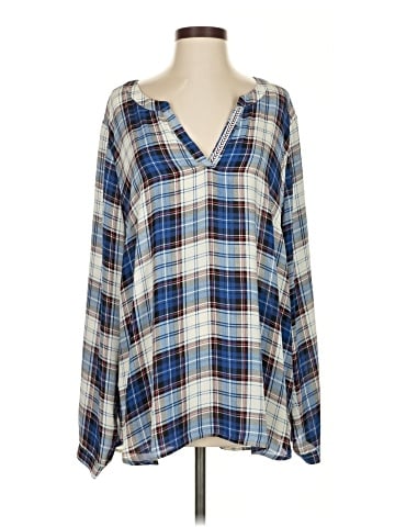 Skies Are Blue Long Sleeve Blouse (view 1)