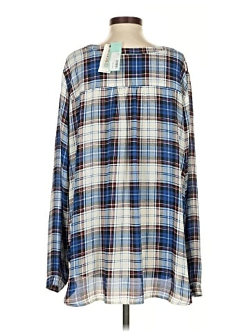 Skies Are Blue Long Sleeve Blouse (view 2)