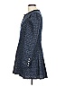 Aqua 100% Polyester Tweed Blue Casual Dress Size L - photo 5