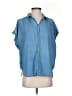 Madewell 100% Cotton Blue Short Sleeve Blouse Size XXS - photo 1