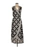 Mud Pie Print Black Casual Dress Size M - photo 1
