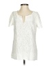 Massimo Dutti Ivory White Short Sleeve Blouse Size XS - photo 1