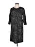Fever Paisley Gray Casual Dress Size M - photo 1