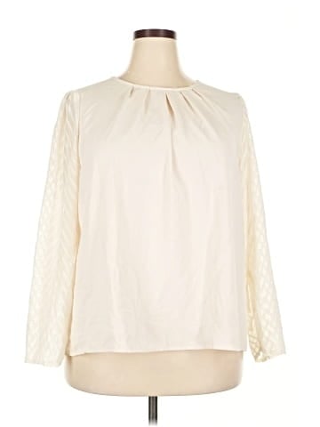 Shein Curve Long Sleeve Blouse (view 1)