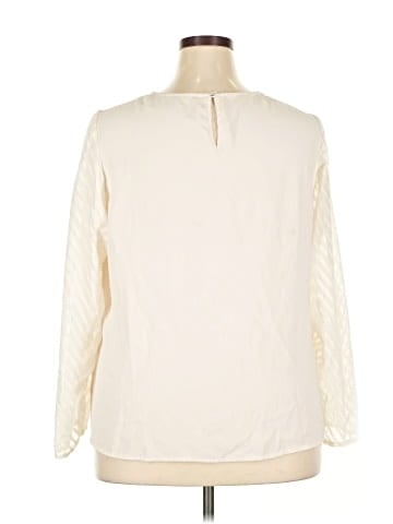 Shein Curve Long Sleeve Blouse (view 2)