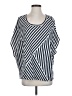 CAbi 100% Cotton Stripes Blue Poncho Size S - photo 1