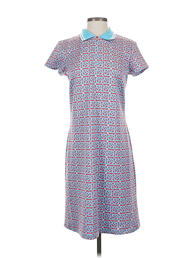 J. Mclaughlin Casual Dress In Blue