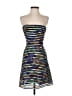 BCBGMAXAZRIA Metallic Silver Cocktail Dress Size 2 - photo 1