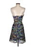 BCBGMAXAZRIA Metallic Silver Cocktail Dress Size 2 - photo 2