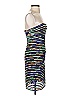 BCBGMAXAZRIA Metallic Silver Cocktail Dress Size 2 - photo 4