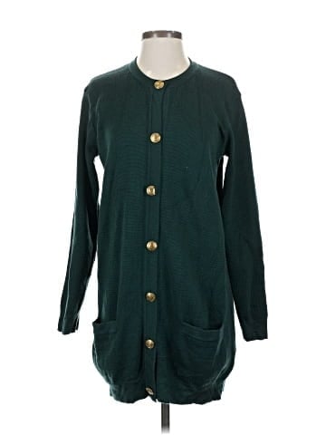 Linda Allard Ellen Tracy Wool Cardigan (view 1)
