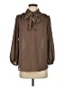 Max Studio 100% Polyester Brown Long Sleeve Blouse Size XS - photo 1