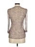 Monsoon 100% Silk Tan Purple Blouse Size 6 - photo 2