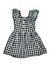 Unbranded 100% Cotton Checkered-gingham Blue Dress Size 6 - 7 - photo 2