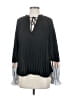 BCBGMAXAZRIA 100% Polyester Black 3/4 Sleeve Blouse Size XS - photo 1