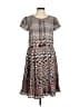 L.K. Bennett 100% Polyester Print Gray Casual Dress Size 6 - photo 1