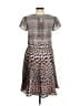 L.K. Bennett 100% Polyester Print Gray Casual Dress Size 6 - photo 2