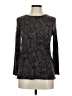 Vogo Black Gray Long Sleeve Blouse Size M - photo 1