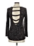 Vogo Black Gray Long Sleeve Blouse Size M - photo 2