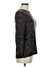 Vogo Black Gray Long Sleeve Blouse Size M - photo 4