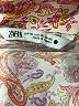 Zara Paisley Orange Long Sleeve Blouse Size XL - photo 7