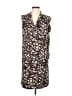 MICHAEL Michael Kors Print Brown Casual Dress Size L - photo 1