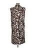 MICHAEL Michael Kors Print Brown Casual Dress Size L - photo 2