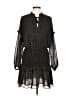 Aqua 100% Polyester Polka Dots Black Casual Dress Size L - photo 1