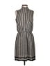 Max Studio 100% Polyester Chevron-herringbone Gray Casual Dress Size S - photo 1