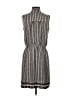 Max Studio 100% Polyester Chevron-herringbone Gray Casual Dress Size S - photo 2