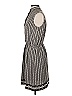 Max Studio 100% Polyester Chevron-herringbone Gray Casual Dress Size S - photo 5