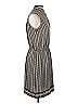 Max Studio 100% Polyester Chevron-herringbone Gray Casual Dress Size S - photo 4